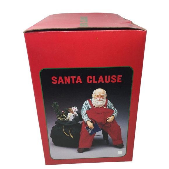Vintage Sleeping Santa Clause Sitting On Chair With Sack of Toys Figurine- New i - Picture 3 of 10
